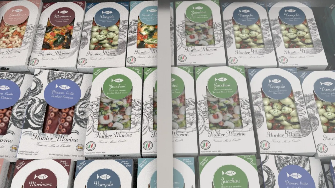 Hunter Marine sauces on a store shelf